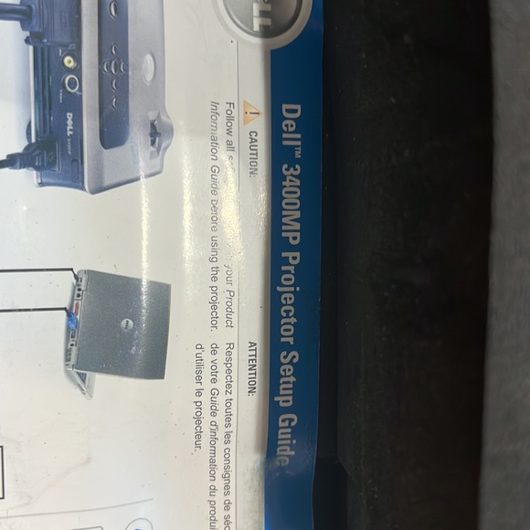 Dell 3400 MP projector - works well, dusty, bulb is nearing replacement (dim) - Picture 3 of 5